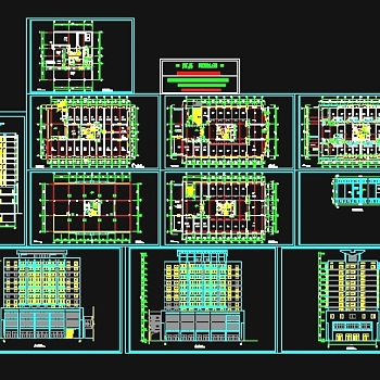 一套12层综合楼施工图