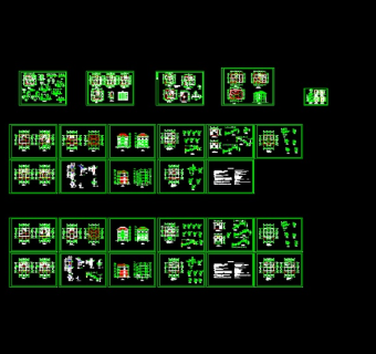某水乡小别墅建筑设计cad施工图