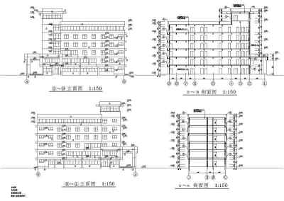 某地多层综合教学楼建筑设计施工图