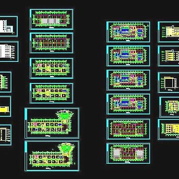 大学教学楼及阶梯教室初设3D模型