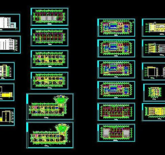 大学教学楼及阶梯教室初设3D模型