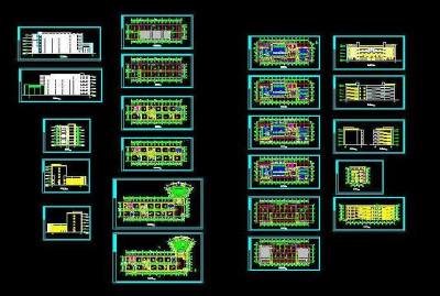 大学教学楼及阶梯教室初设3D模型