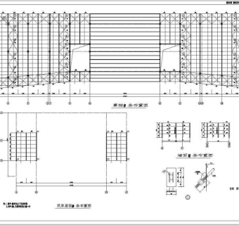 哈尔滨某大学钢框架教学楼结构施工图
