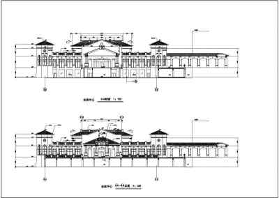 某地一层框架结构会所建筑设计施工图纸3D模型