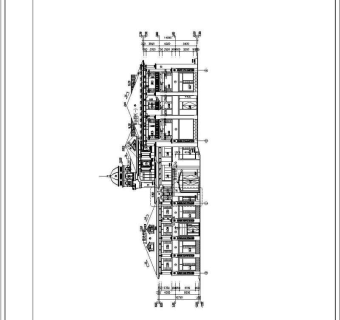 某小区三层框架结构会所建筑设计方案图3D模型