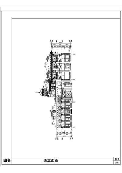 某小区三层框架结构会所建筑设计方案图3D模型