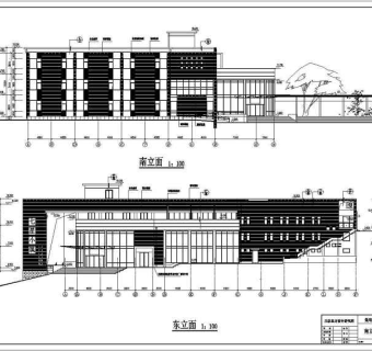 【北京】某三层框架结构温泉度假会所建筑设计扩初图