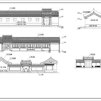 烟台金潮会所各单体建筑设计施工图