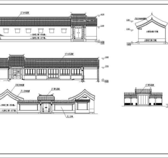 烟台金潮会所各单体建筑设计施工图