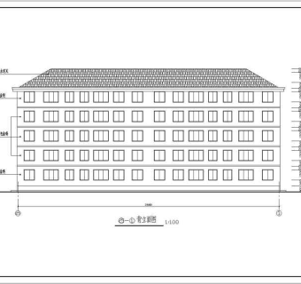 某地五层砖混结构住宅楼建筑设计方案图
