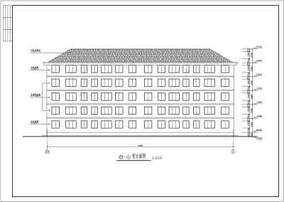 某地五层砖混结构住宅楼建筑设计方案图