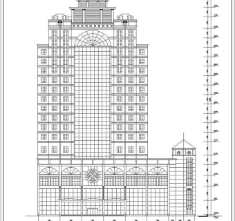 某地18层框架剪力墙结构酒店建筑施工图