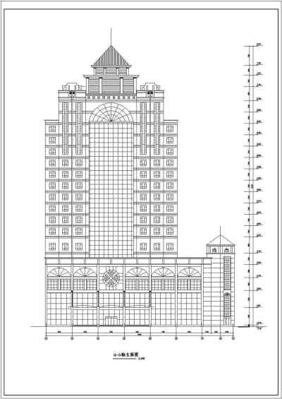 某地18层框架剪力墙结构酒店建筑施工图