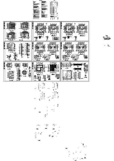 小别墅设计施工图3D模型