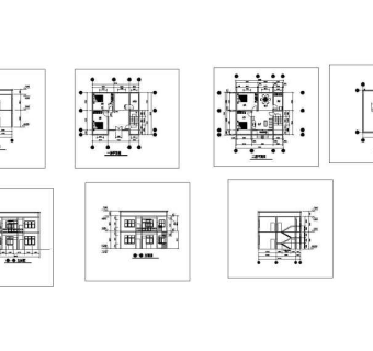 农村两层别墅全套图纸3D模型