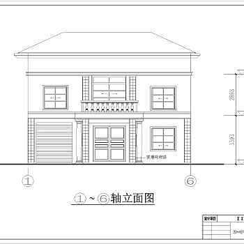 某农村两层砖混结构住宅楼建筑设计施工图