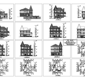二层别墅建筑图