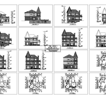 二层别墅建施方案图