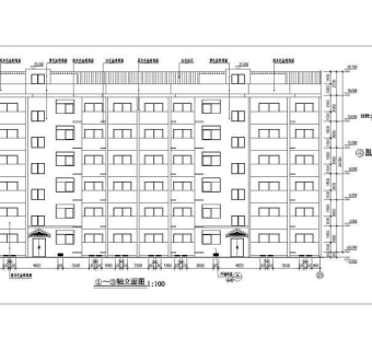 某地六层砖混结构住宅楼建筑结构施工图3D模型