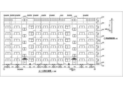 某地六层砖混结构住宅楼建筑结构施工图3D模型