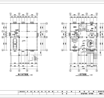 120平二层新农村别墅建筑施工图纸3D模型