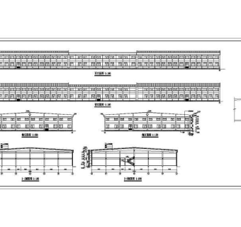 二层框架结构厂房结构设计施工图（含建筑设计）