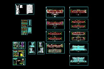 某多层办公楼建筑设计cad全套施工图纸