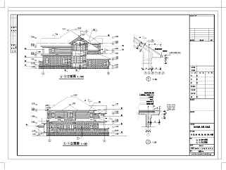 浙江省杭州市某二层楼别墅建筑设计施工图