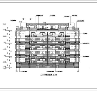 某地五层砖混结构住宅楼建筑设计施工图
