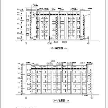 某地区五层某精神病医院建筑设计施工图3D模型