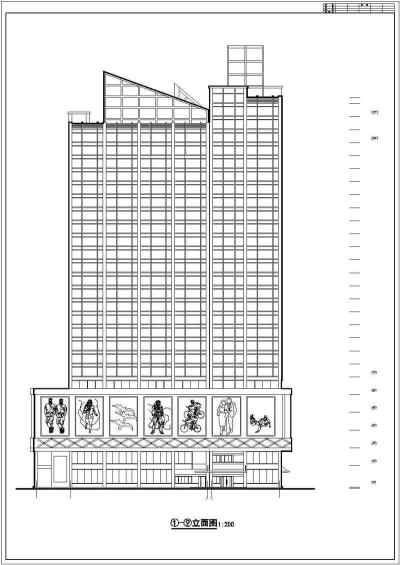 某高层商住一体综合楼全套建施图