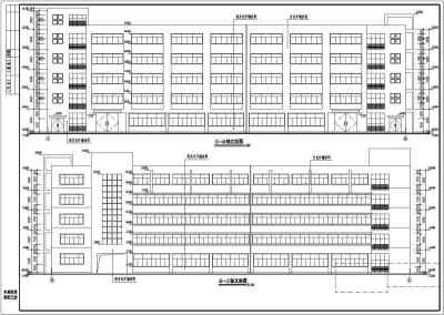 某地五层框架结构厂房车间建筑结构施工图