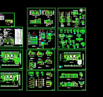 某地区某经典风格幼儿园设计cad建施图