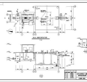 700m3/d生活污水处理站sbr工艺套图3D模型