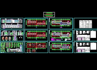 西安某大学教学楼全套建筑图3D模型