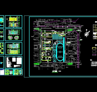 中学教学楼施工图3D模型