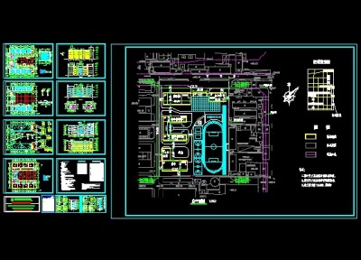 中学教学楼施工图3D模型