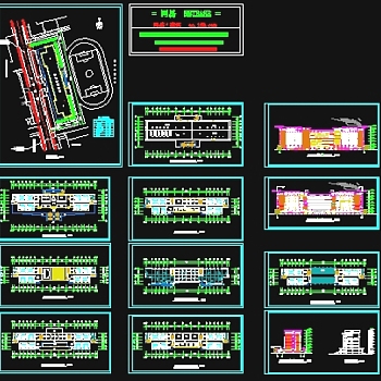 某中学教学楼施工图3D模型