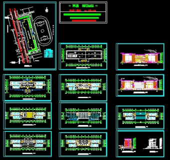 某中学教学楼施工图3D模型