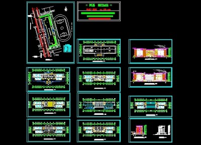 某中学教学楼施工图3D模型