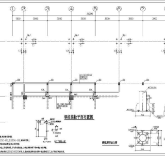 医院钢结构雨棚设计图