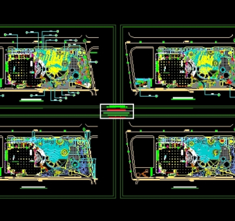 某商业广场总平面及景观规划3D模型