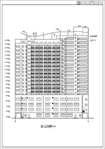 某19层的高层综合楼cad施工图