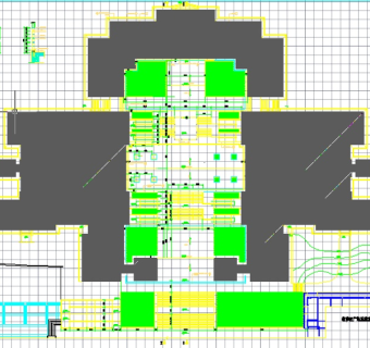 某学校教学楼广场环境设计图3D模型