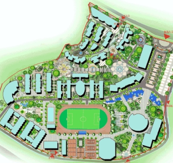 校园景观规划设计图