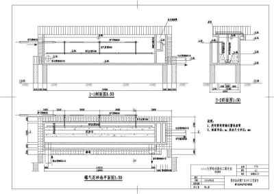 某污水处理厂BAF工艺设计（包含平面及各池体剖面）