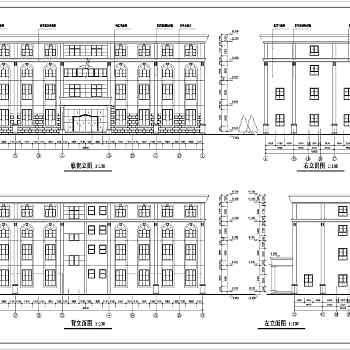 小型多层酒店综合楼建筑施工图3D模型