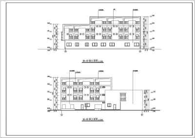 某地三层框架结构综合楼建筑设计施工图纸3D模型