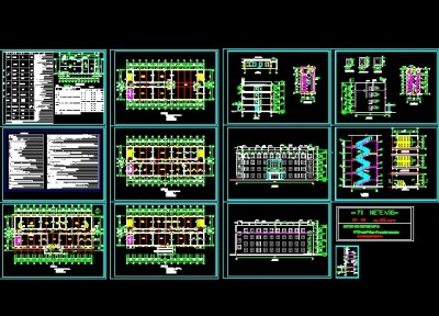 某学校综合楼施工图3D模型