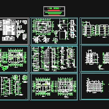 欧式综合楼施工图3D模型